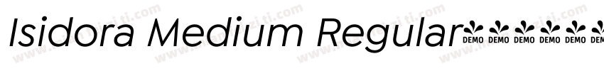 Isidora Medium Regular字体转换